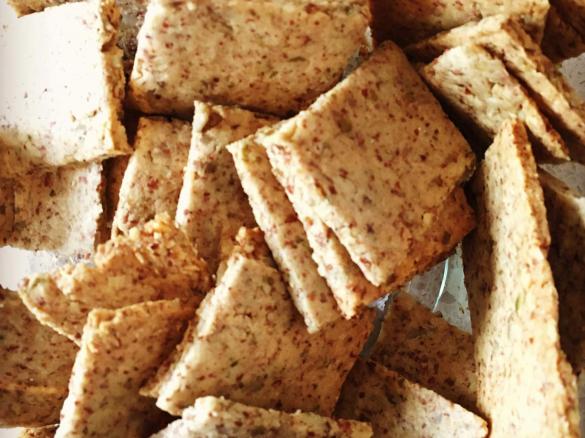 LCHF Grain Free Almond Seed Crackers
