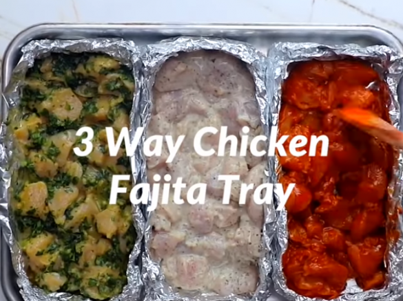 3 ways chicken fajitas