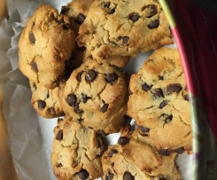 Nut Butter Choc Chip Cookies (no flour)