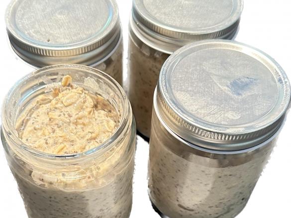 Overnight Oats w/ Pear and Walnut