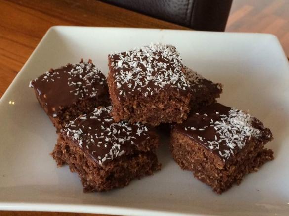 Chocolate Coconut Slice - Gluten Free
