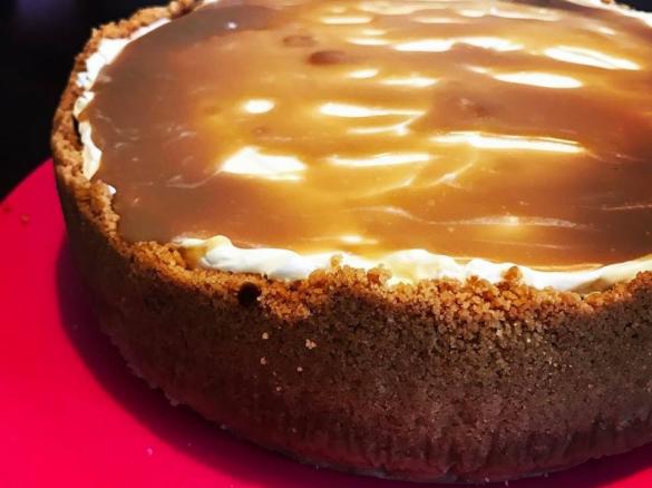 Donna Hay's Salted Caramel and Vanilla Baked Cheesecake