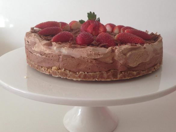 Triple Layer Chocolate Mousse Cake