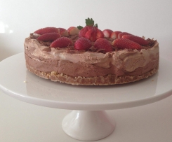 Triple Layer Chocolate Mousse Cake