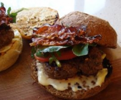 Asiago and Beef Burgers