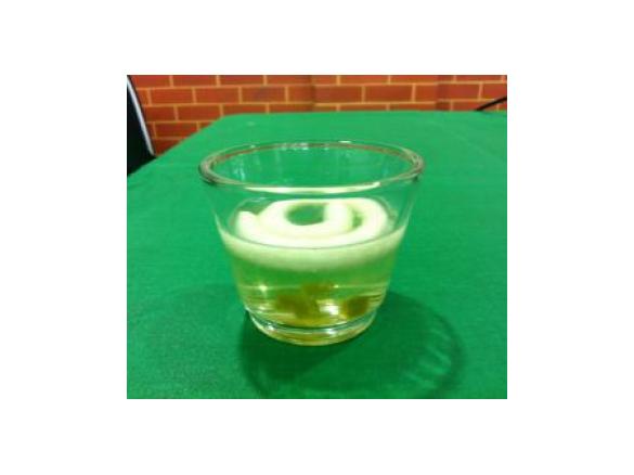 Tomato consomme, Basil jelly & Parmesan cream