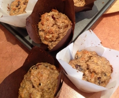 Apple, Carrot, Coconut, Cinammon and Pecan Nut Muffins