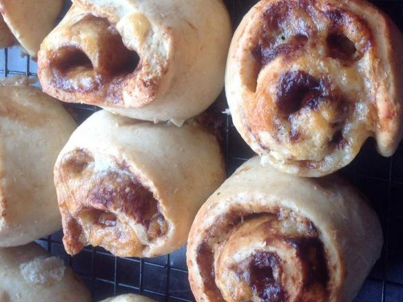 Wholemeal Cheese & Vegemite scrolls