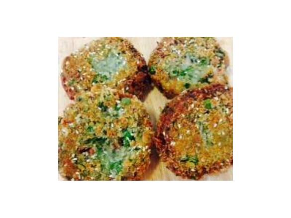 pea,mint and ricotta falafel (donna hay)
