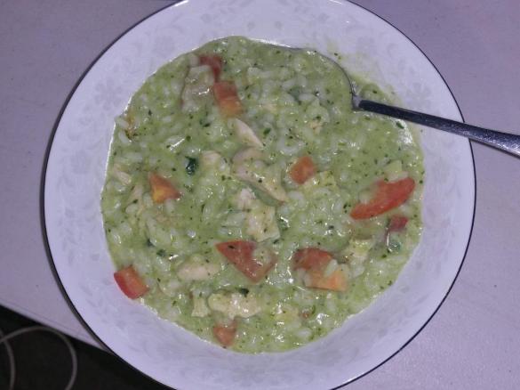 Chicken and Basil Risotto