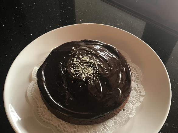 Double Chocolate Sesame Seed Cake