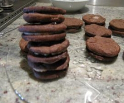 Chocolate filled cookies