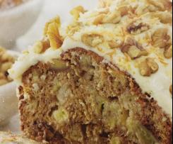 Banana, Coconut & Walnut Loaf With Cream Cheese Frosting