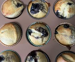 Banana & blueberry muffins