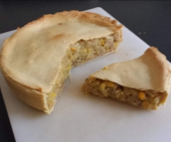 Roast Pork and apple Pie (using leftover roast pork)