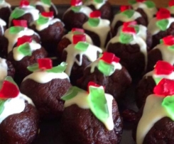 Mini Chocolate Christmas Puddings