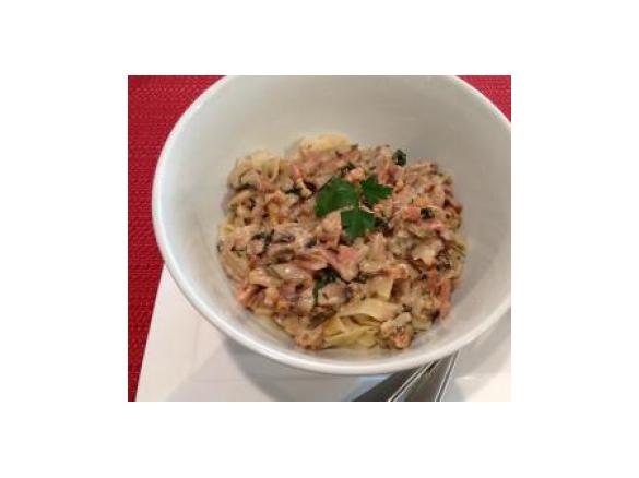 Bacon, Walnut & Mushroom Pasta Sauce