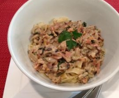 Bacon, Walnut & Mushroom Pasta Sauce