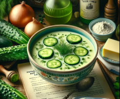 "Mastering the art of french cooking" POTAGE AUX CONCOMBRES