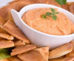 Roasted Red Capsicum Cream Cheese Dip