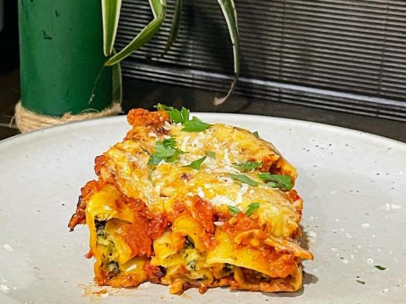 Susanne's Spinach & Ricotta Cannelloni