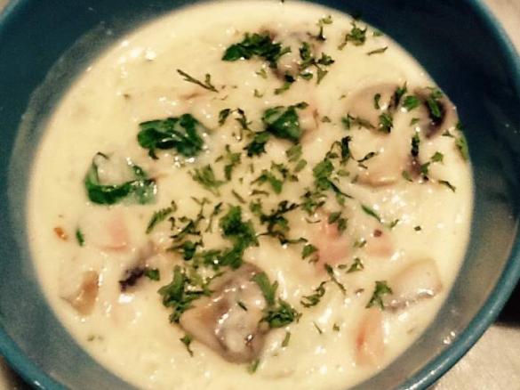 Creamy Carbonara risotto 