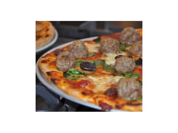 Meatball and Bocconcini Pizza