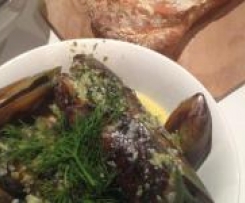 Mussels in cream and wine