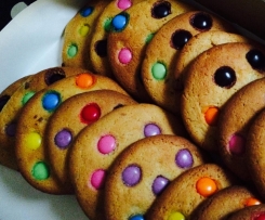 Giant Smartie Cafe style cookies