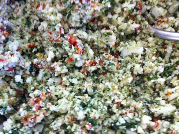 Raw Cauliflower Tabouleh