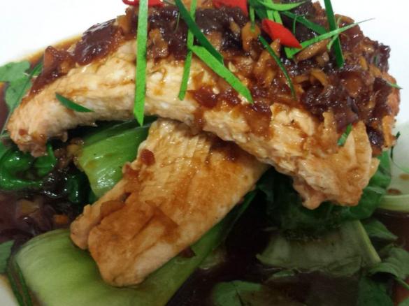 Asian Salmon with Bok Choy