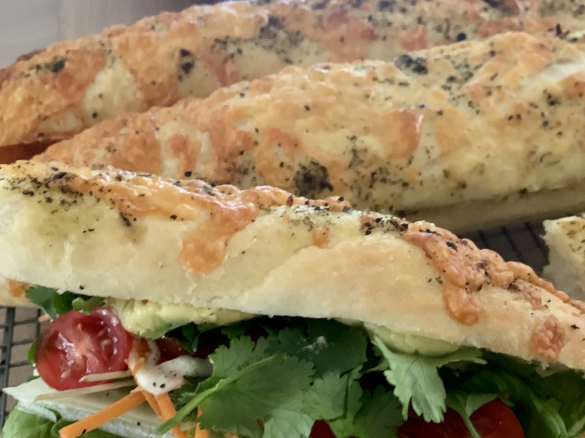Subway Footlong Italian Herbs and Cheese Eat Fresh Bread Roll
