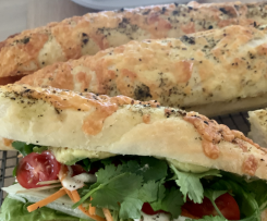 Subway Footlong Italian Herbs and Cheese Eat Fresh Bread Roll