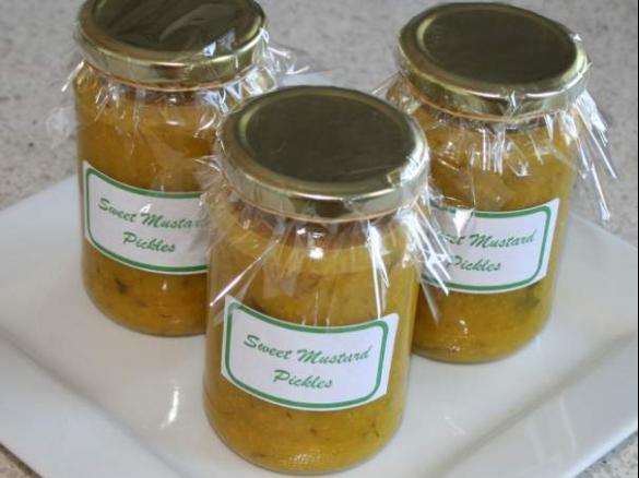 Sweet Mustard Pickles