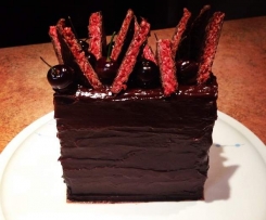 Cherry Ripe Brownie Cake