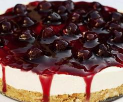 Cherry yoghurt cheesecake