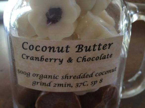 Coconut Butter Chocolates with Cranberries