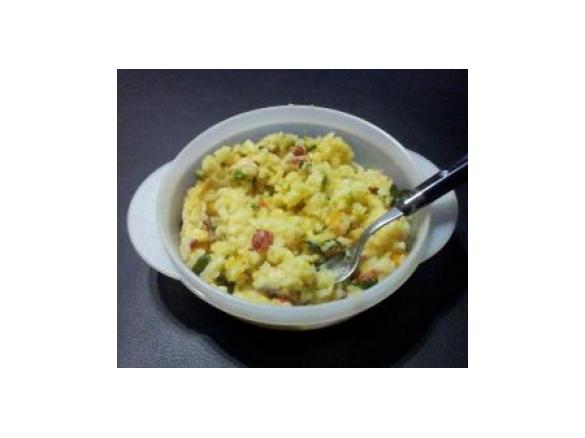 Chicken, bacon & vegetable risotto