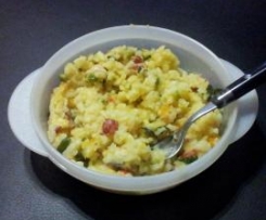 Chicken, bacon & vegetable risotto