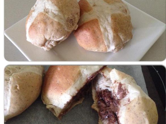 Nutella Hot Cross Buns