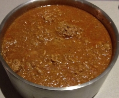 Chocolate Chili con carne (paleo)