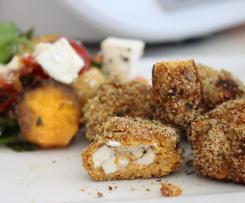Feta Stuffed Chicken Bites with a Herb and Parmesan Crumb