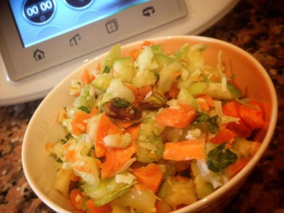 Carrot, Apple and Pistachio Summer Salad