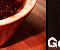 Cherry Ripe Steamed Pudding with Caramel Sauce