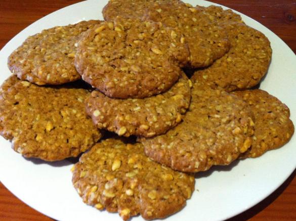 Maple Syrup ANZAC Biscuits