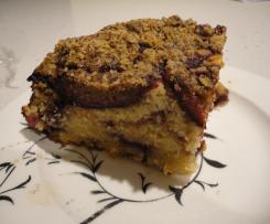 Fig and Raspberry crumble cake