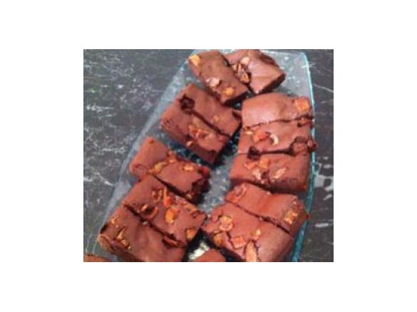 'Paleo' chocolate coffee bacon brownie