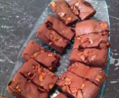 'Paleo' chocolate coffee bacon brownie