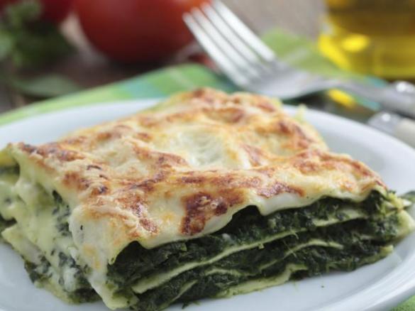 Lasanha de espinafres