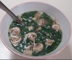 Egg Drop Soup with Shredded Chicken